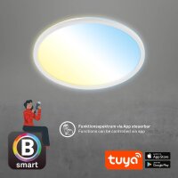 Deckenleuchte Briloner SmartHome Tuya LED 22W Panel CCT weiß Ø42cm