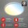 Deckenleuchte Briloner  42 Watt LED Smart Deckenlampe Silber 49 cm Fernbedienung CCT dimmbar