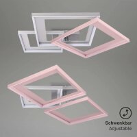 Briloner Deckenleuchte LED 40W Deckenlampe CCT Dimmbar Fernbedienung Schwenkbar Aluminium