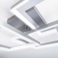 Briloner Deckenleuchte LED 40W Deckenlampe CCT Dimmbar Fernbedienung Schwenkbar Aluminium