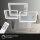 Briloner Deckenleuchte LED 40W Deckenlampe CCT Dimmbar Fernbedienung Schwenkbar Aluminium