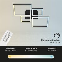 Deckenleuchte Briloner Frame LED 38W CCT Dimmbar...