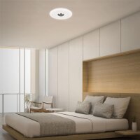LED Deckenlampe Nalu, Weiß, 12 Watt, 4000K, Sternenhimmel-Effekt, Ø 29 cm – Briloner