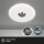 LED Deckenlampe Nalu, Weiß, 12 Watt, 4000K, Sternenhimmel-Effekt, Ø 29 cm – Briloner