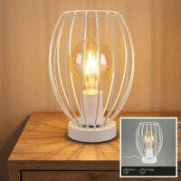 Tischleuchte Tischlampe, Weiß, 25 Watt (exkl.),...