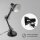 Tischleuchte Pixa, Schwarz, 25 Watt, E14-Fassung, 22,4 x 54,6 cm – Briloner