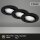 Briloner 3er Set LED Einbauleuchten Schwarz Ø8,6cm Schwenkbar 3x 5W GU10 460lm Warmweiß