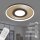LED Deckenleuchte LED Deckenleuchte mit CCT-Steuerung, Gold-Braun, 25 Watt, dimmbar – Briloner
