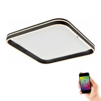 Smarte Deckenlampe Q-Vito, Weiß / Anthrazit, 39 Watt, 2700 – 5000K – Paul Neuhaus