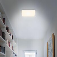 LED Deckenleuchte Rahmenlose, Weiß, 21 Watt, 2000lm, 3000K, 28,7 x 28,7 x 3,6 cm – Briloner