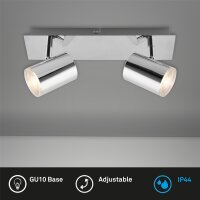 2-flammiger Deckenstrahler Banyo, Chrom, 2x5W (exkl.),...