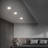 LED Deckenleuchte, Silber, 11 Watt, Sternenhimmel-Effekt, Ø 15,7 cm – Briloner
