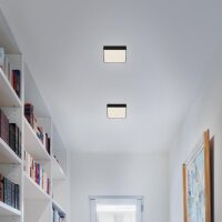 LED Deckenleuchte Flame Star, Schwarz, 11 Watt, 4000K, Sternenhimmel-Effekt – Briloner