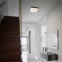 LED Deckenleuchte Sternenhimmel, Schwarz, 16 Watt, 1600lm, 4000K – Briloner