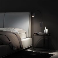 LED Wandleuchte Bettleuchte, Schwarz, 5 Watt, 3000K, 6 x 69 cm – Briloner