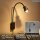 LED Wandleuchte Bettleuchte, Schwarz, 5 Watt, 3000K, 6 x 69 cm – Briloner