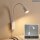 LED Wandleuchte Bettleuchte, Weiß, 5 Watt, 3000K, 2,6 x 6 x 69 cm – Briloner