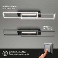 Deckenleuchte Briloner Frame 40 Watt LED Deckenlampe...