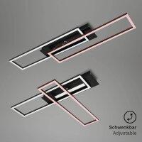 LED Deckenleuchte Frame Mittellicht, Schwarz, 40 Watt, 4400lm, 3000K – Briloner