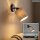 Wandlampe Spot Wandleuchte mit Sternendekor, Grau, Schwarz, 25 Watt, E27-Fassung – Briloner