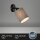 Wandlampe Spot Wandleuchte mit Sternendekor, Grau, Schwarz, 25 Watt, E27-Fassung – Briloner
