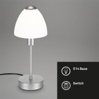 Tischleuchte Tischlampe, Silber, 25 Watt (exkl.),...