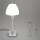 Tischleuchte Tischlampe, Silber, 25 Watt, E14-Fassung, Glas, Ø 10 cm – Briloner