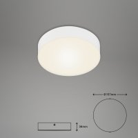 Deckenleuchte Briloner LED 11W Ø15,7cm weiß Deckenlampe