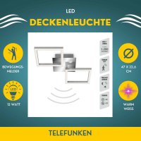 Deckenleuchte Telefunken Frame LED 12W Sensor Deckenlampe...