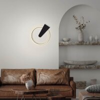 LED Deckenleuchte Frame, schwarz, 12 Watt, Warmweiß, dimmbar, 29,5 x 34 x 4 cm – Briloner