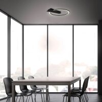 LED Deckenleuchte Frame, schwarz, 12 Watt, Warmweiß, dimmbar, 29,5 x 34 x 4 cm – Briloner
