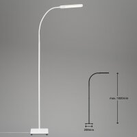 Stehleuchte Standleuchte Touch, Weiß, 6,5 Watt, 3000 – 6500K, dimmbar – Briloner