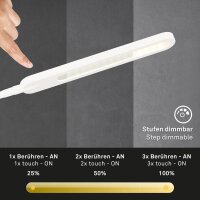 Stehleuchte Standleuchte Touch, Weiß, 6,5 Watt, dimmbar, CCT einstellbar – Briloner