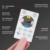 B-Kartonage Deckenleuchte Briloner LED Panel rund schwarz 29,3 cm Farbsteuerung Fernbedienung dimmbar smarte Deckenlampe