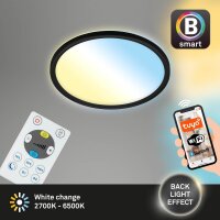 Smartes LED-Panel, Schwarz, 18 Watt, dimmbar, smart...