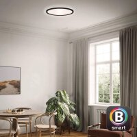 Smartes LED-Panel, Schwarz, 18 Watt, dimmbar, smart steuerbar, mit Fernbedienung – Briloner