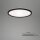 Smartes LED-Panel, Schwarz, 18 Watt, dimmbar, smart steuerbar, mit Fernbedienung – Briloner
