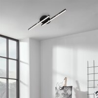 LED Deckenleuchte LED Deckenleuchte mit Laserlochoptik, Schwarz, 10,5 Watt – Briloner