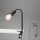 Klemmleuchte mit E27-Fassung, Schwarz, 10 Watt, E27-Fassung, 32,5 x 4,2 x 4,2 cm – Briloner