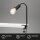 Klemmleuchte mit E27-Fassung, Schwarz, 10 Watt (exkl.), 32,5 x 4,2 x 4,2 cm – Briloner