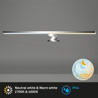 Briloner Badleuchte Cool&Cosy LED 8W CCT-Dimmfunktion...