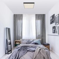 LED Deckenleuchte Flame Star, Schwarz, 21 Watt, Sternenhimmel-Effekt – Briloner