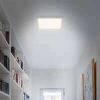 LED Deckenleuchte, silber, weiß, 21 Watt, 28,7 x 28,7 x 3,6 cm – Briloner