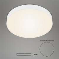 LED Deckenleuchte Flame, Weiß, 21 Watt, Ø 28,7 cm – Briloner