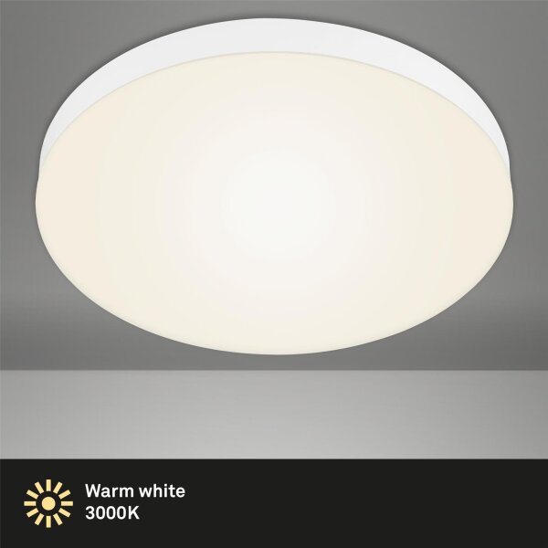 LED Deckenleuchte Rahmenlos, Weiß, 24,5 Watt, Ø 38,7 cm – Briloner