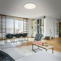 LED Deckenleuchte Rahmenlos, Weiß, 24,5 Watt, Ø 38,7 cm – Briloner