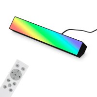 Briloner Wallwasher LED Tischleuchte 9W Smart Home WIFI CCT-Steuerung Dimmbar RGB Fernbedienung Schwarz