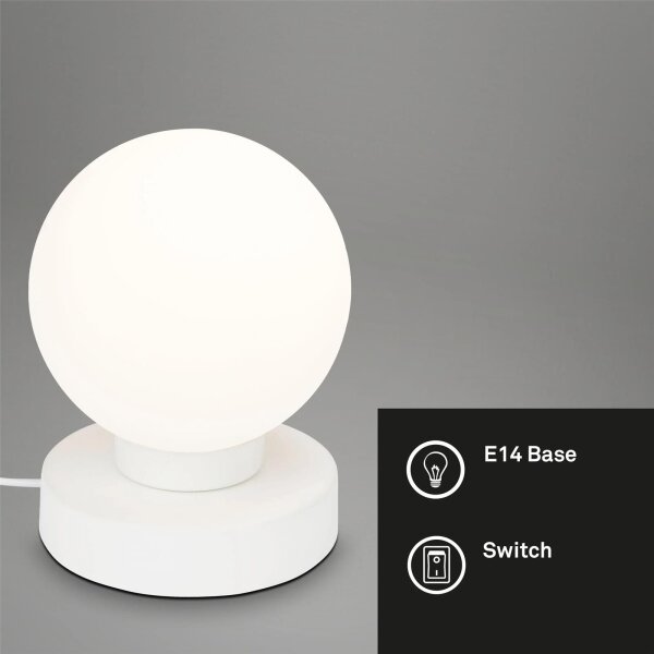 Tischleuchte Briloner Tischkugel Weiß Tischlampe
