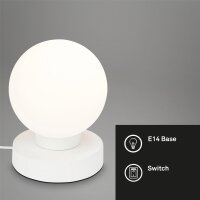 Tischleuchte Briloner Tischkugel Weiß Tischlampe