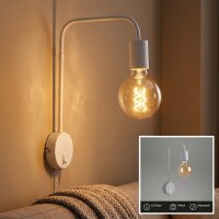 LED Wandleuchte Bettlampe, Weiß, 10 Watt, 19 x 8 x 33,5 cm – Briloner